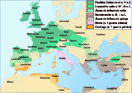 celtic  map